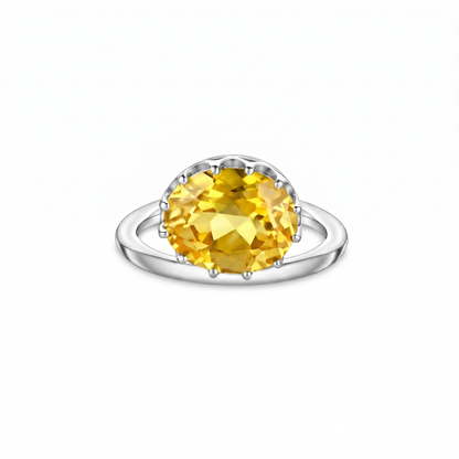 Velara Satellite Ring – Yellow Sapphire