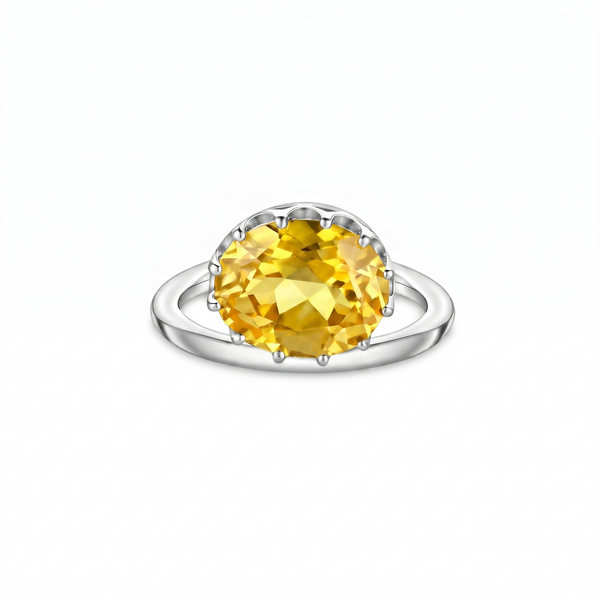 Velara Satellite Ring – Yellow Sapphire