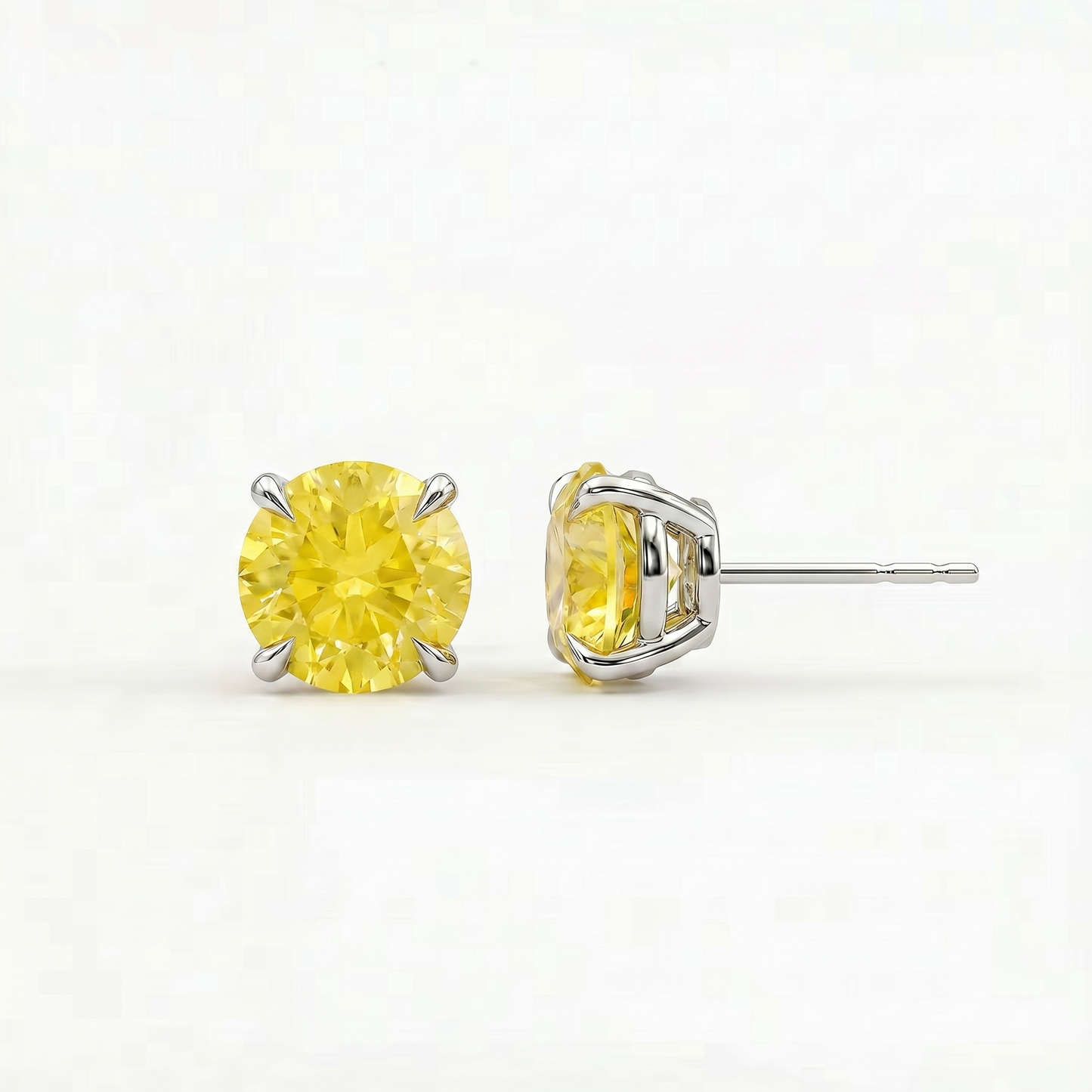 Juno Stud Earrings – Yellow Sapphire