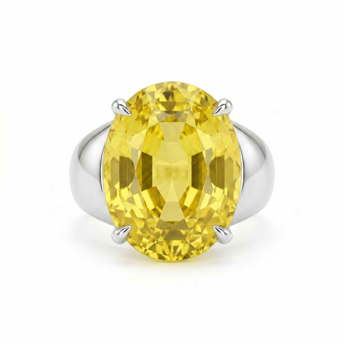 Velara Signet Ring – Yellow Sapphire
