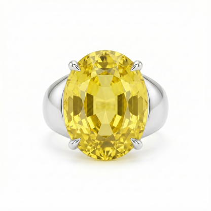 Velara Signet Ring – Yellow Sapphire