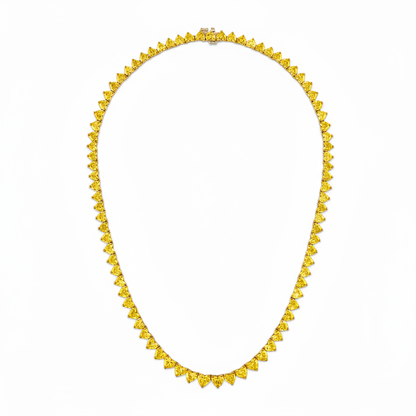 Amore Tennis Necklace – Yellow Sapphire