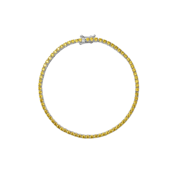 Juno Mini Tennis Bracelet – Yellow Sapphire