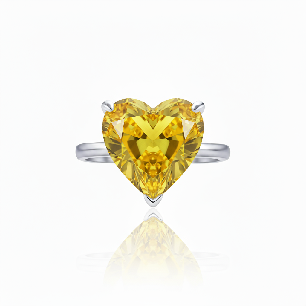 Amore Bold Solitaire Ring – Yellow Sapphire