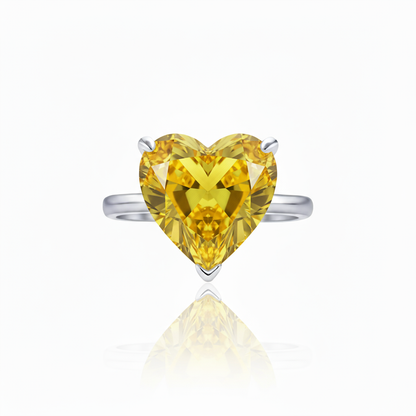 Amore Bold Solitaire Ring – Yellow Sapphire