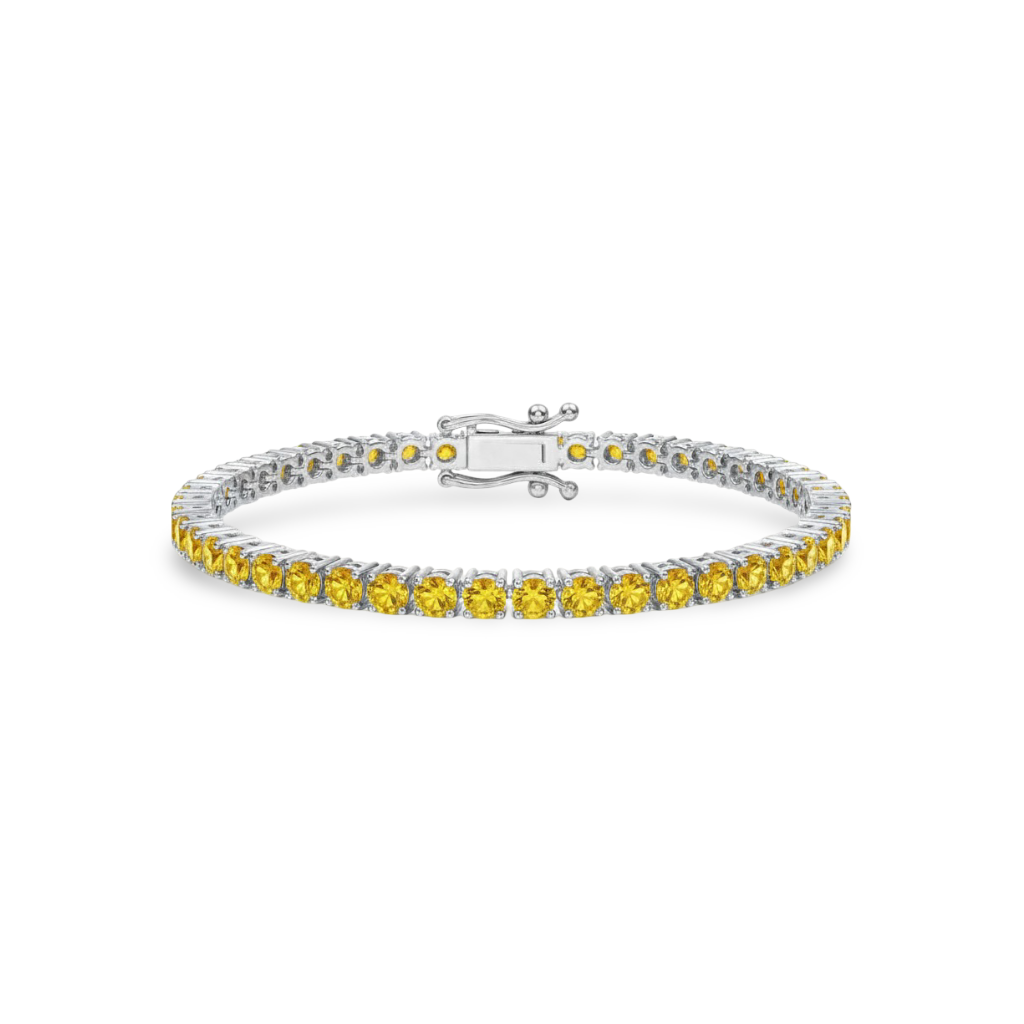 Juno Grande Tennis Bracelet – Yellow Sapphire