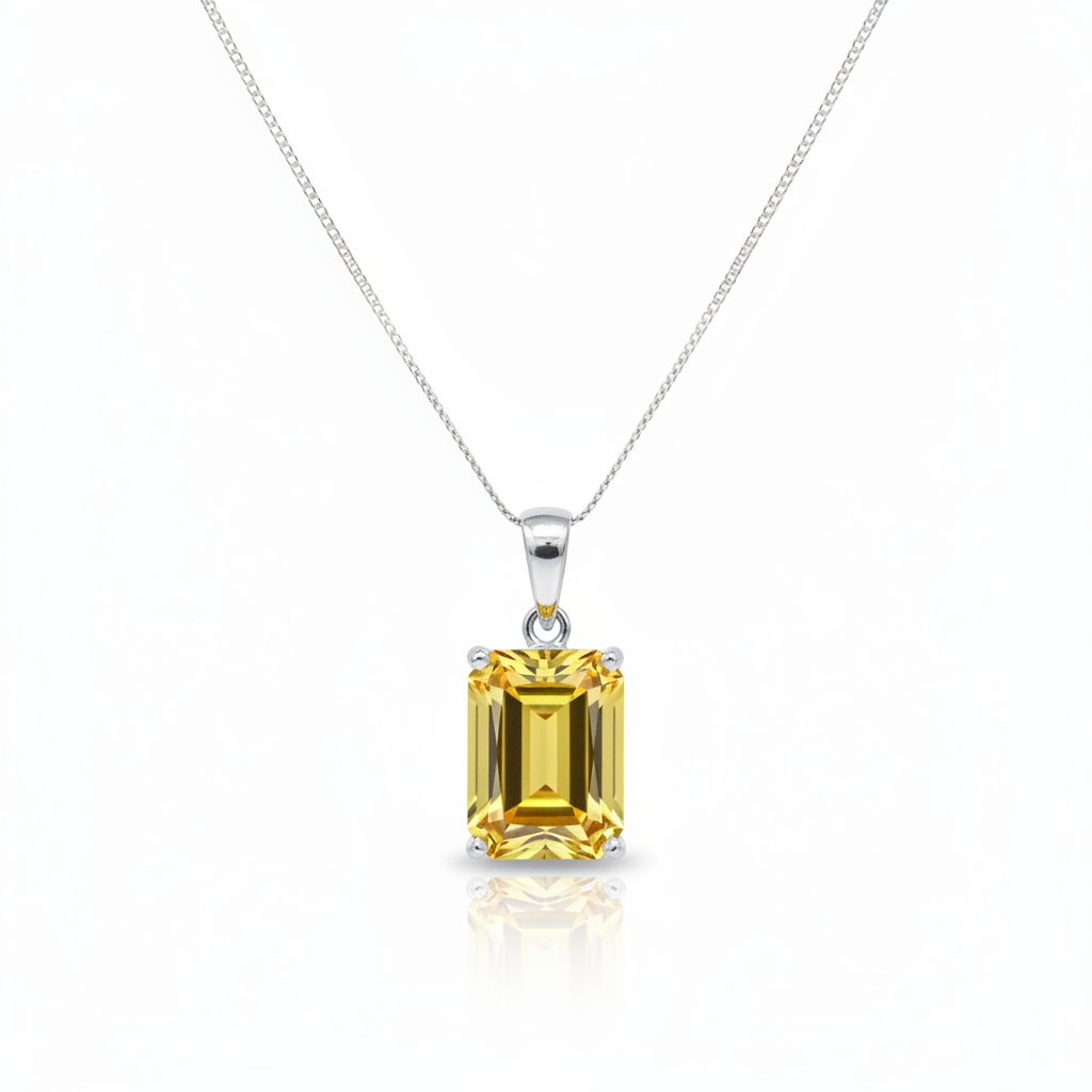 Nexus Statement Pendant – Yellow Sapphire