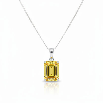 Nexus Statement Pendant – Yellow Sapphire