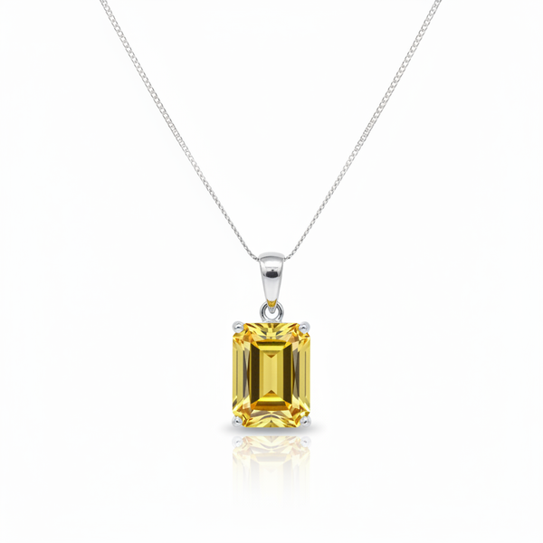 Nexus Statement Pendant – Yellow Sapphire