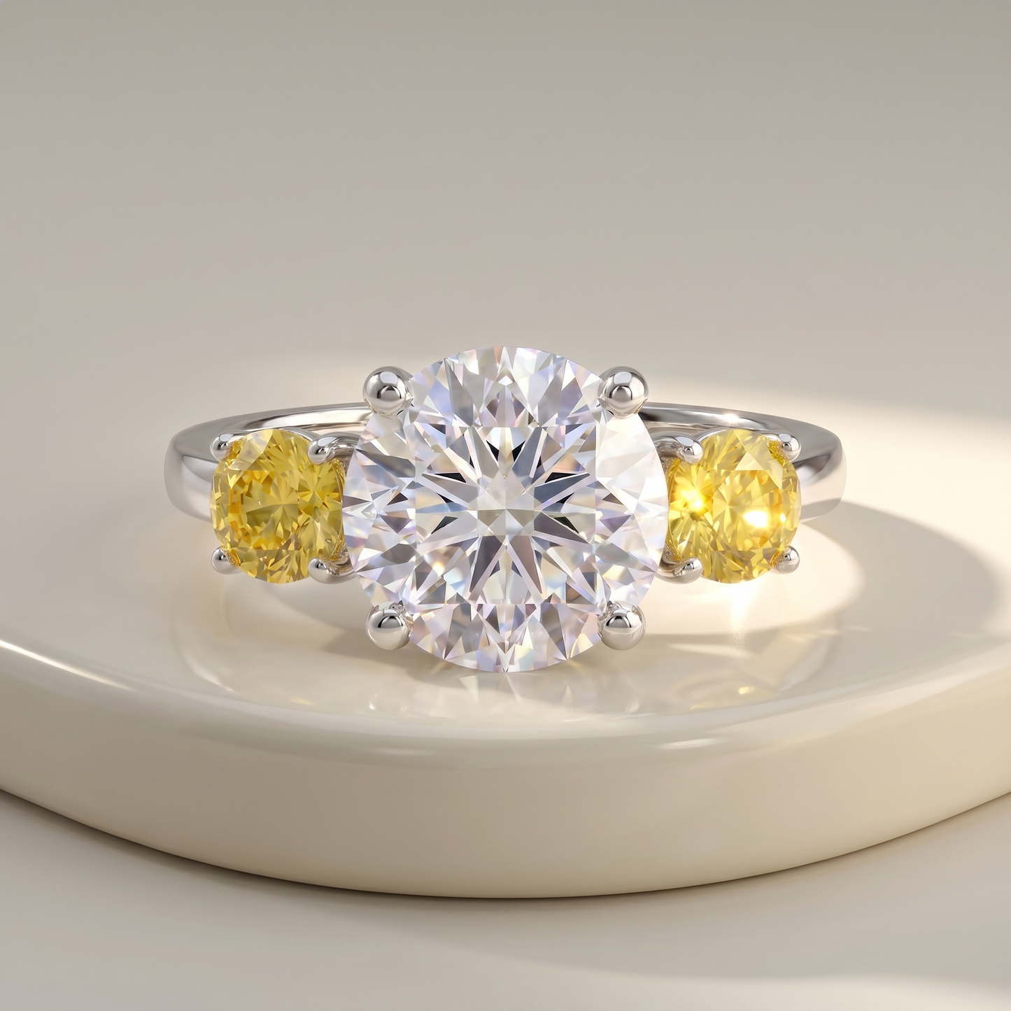 Juno Trilogy Ring – Yellow Sapphire
