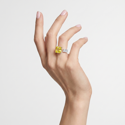 Aria Princess Open Ring – Yellow Sapphire