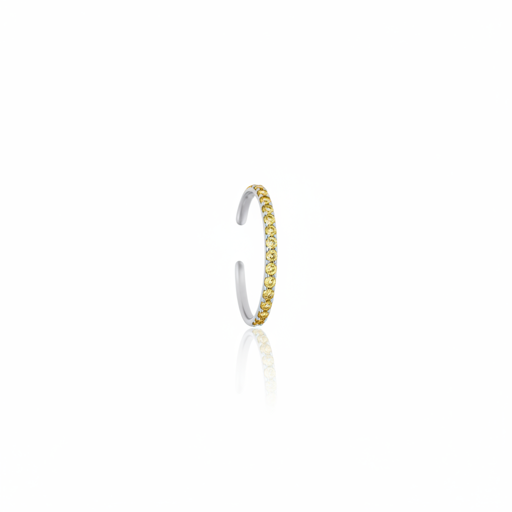 Linea Mini Ear Cuff – Yellow Sapphire