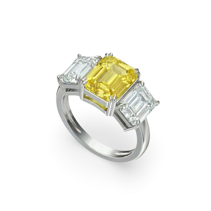 Nexus Trilogy Ring – Yellow Sapphire