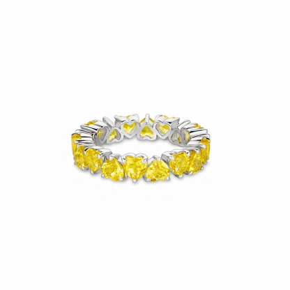 Amore Eternity Ring – Yellow Sapphire