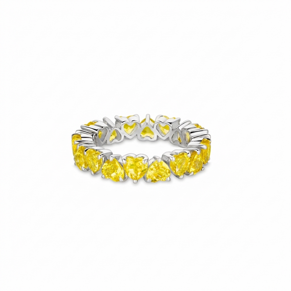 Amore Eternity Ring – Yellow Sapphire