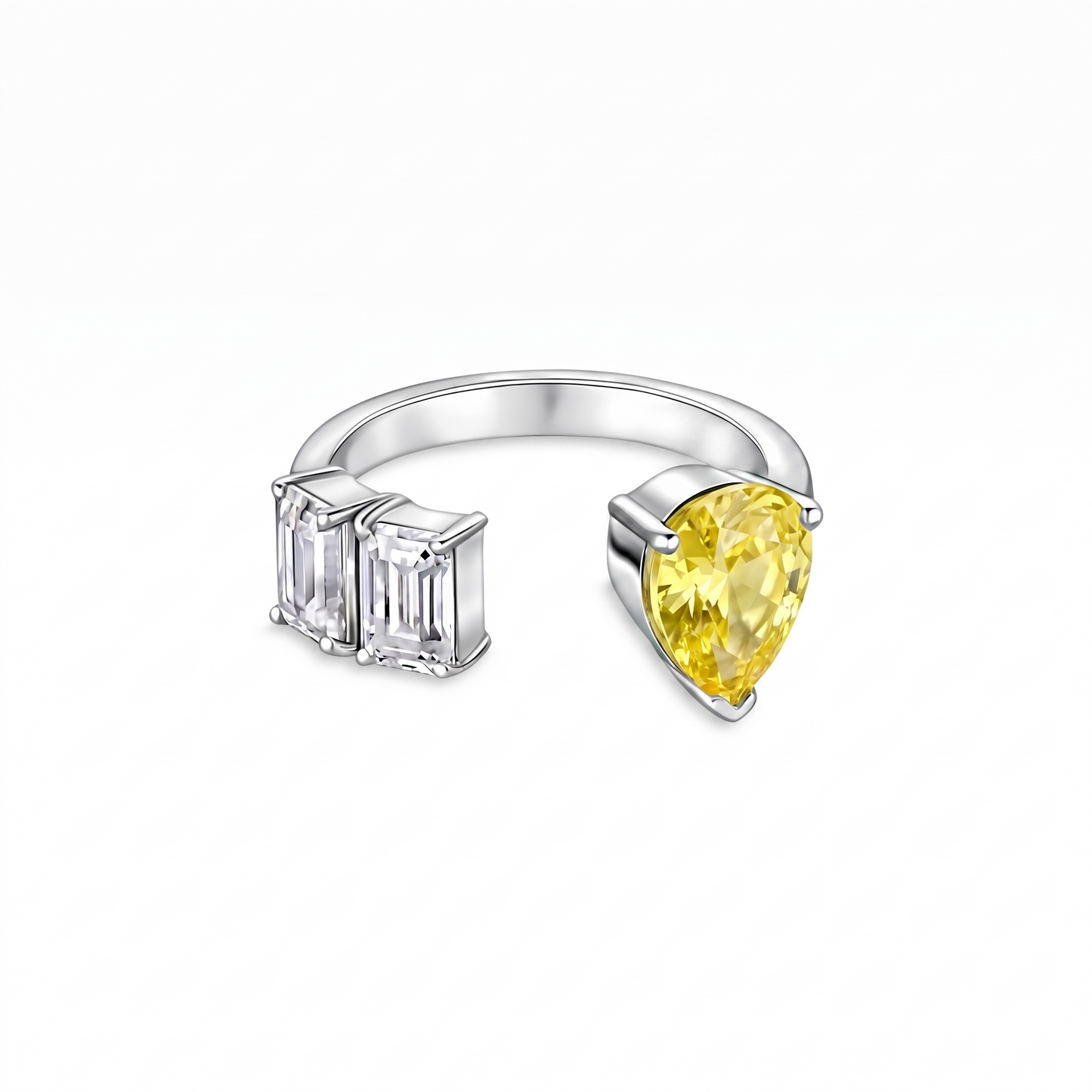 Nova Open Ring – Yellow Sapphire