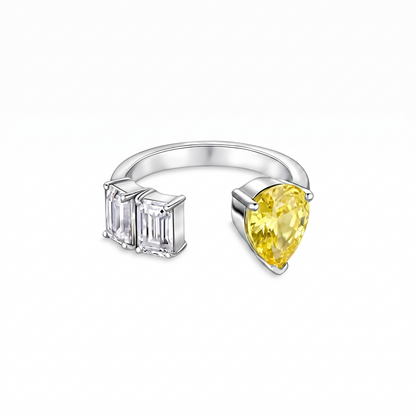 Nova Open Ring – Yellow Sapphire