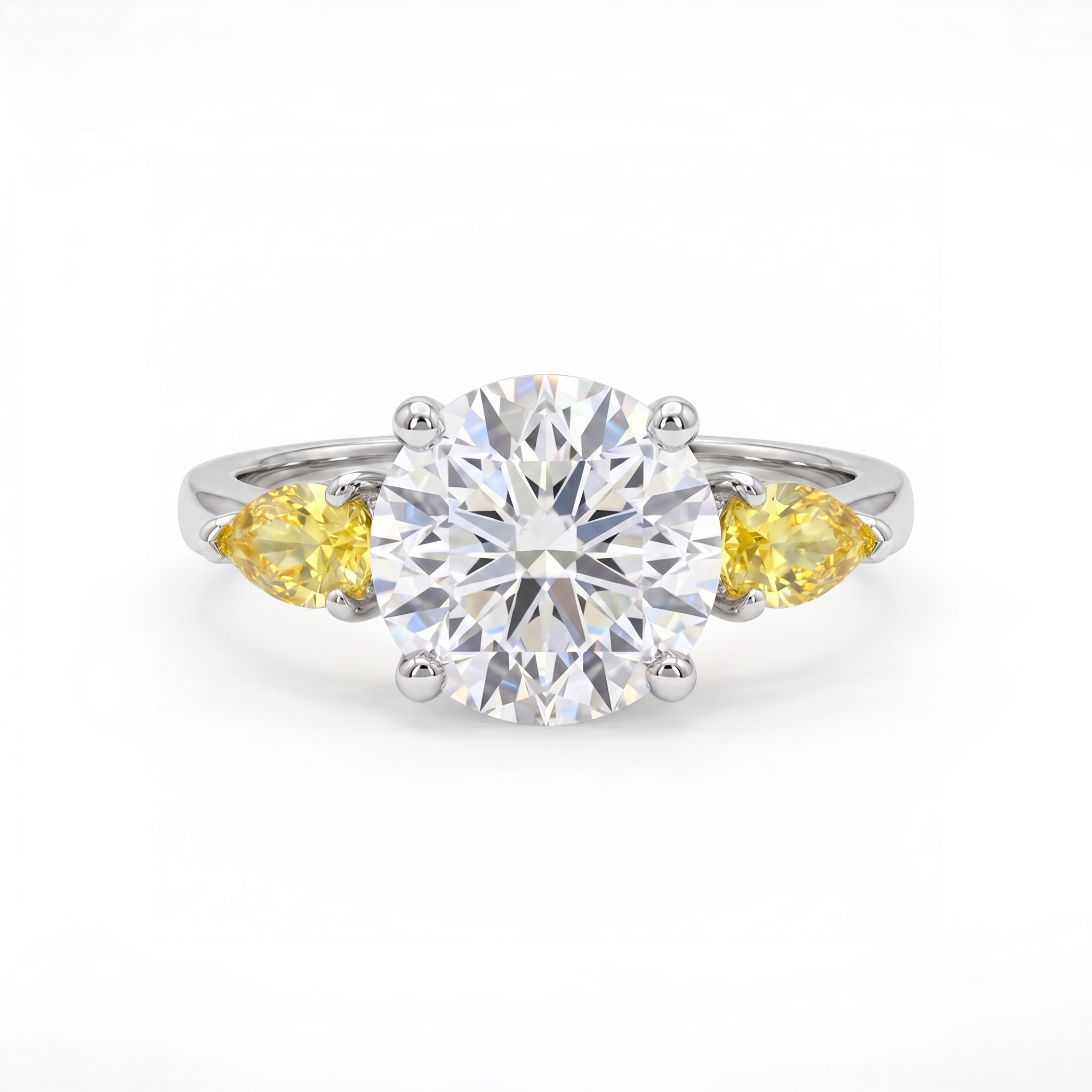 Juno Trio Ring – Yellow Sapphire
