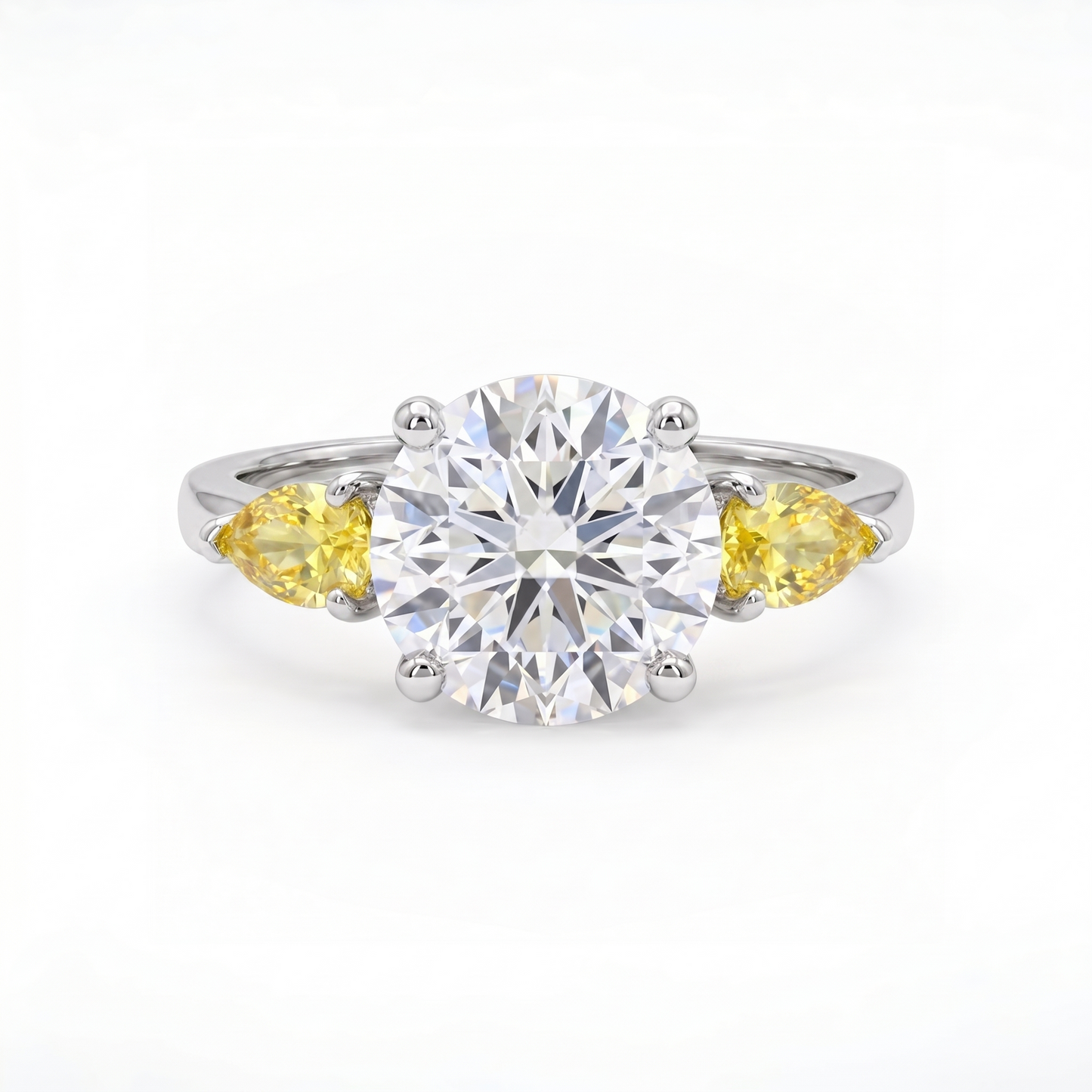 Juno Trio Ring – Yellow Sapphire