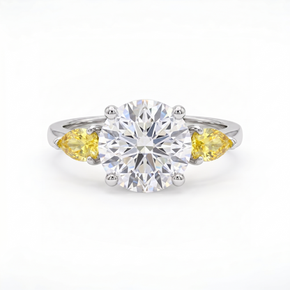 Juno Trio Ring – Yellow Sapphire