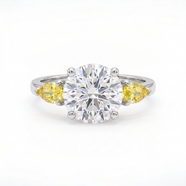Juno Trio Ring – Yellow Sapphire