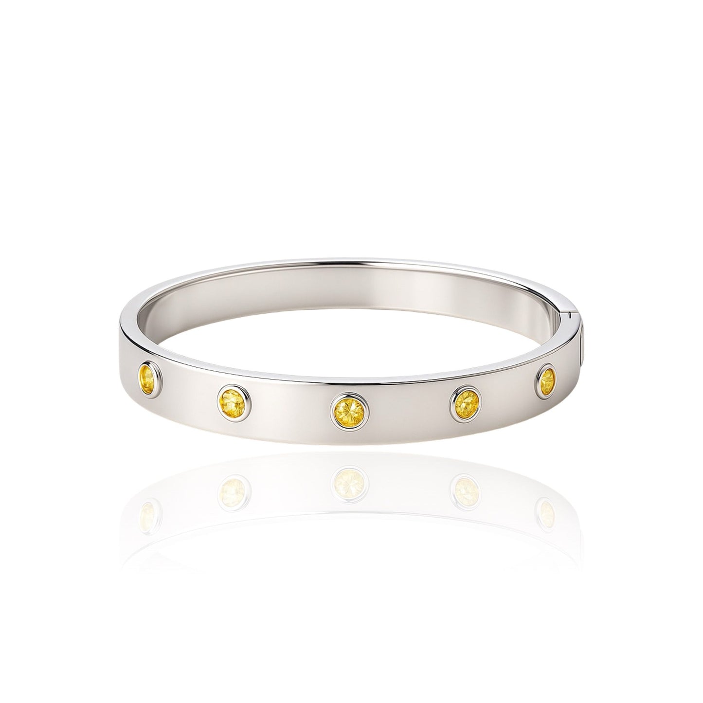 Forma Cinco Elemental Bangle – Yellow Sapphire