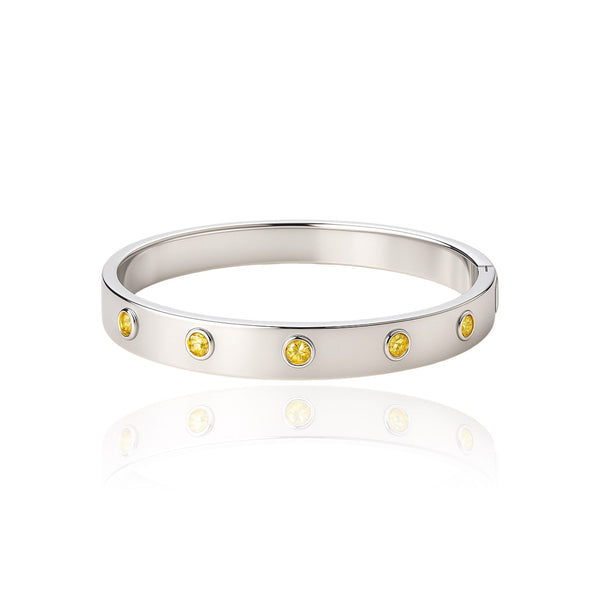 Forma Cinco Elemental Bangle – Yellow Sapphire