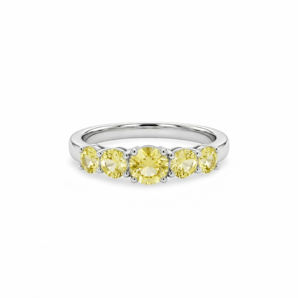 Juno Cinco Ring – Yellow Sapphire