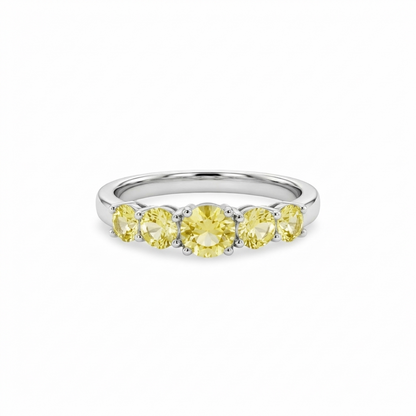 Juno Cinco Ring – Yellow Sapphire