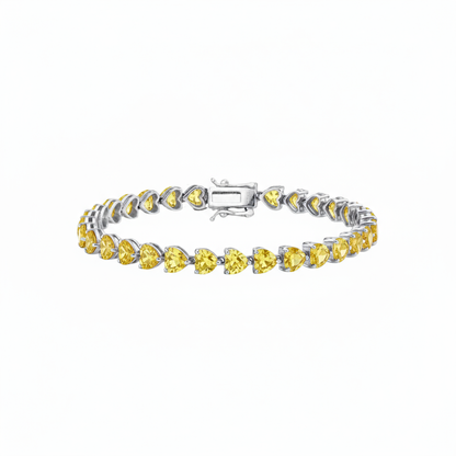 Amore Tennis Bracelet – Yellow Sapphire