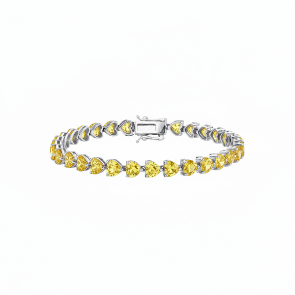 Amore Tennis Bracelet – Yellow Sapphire