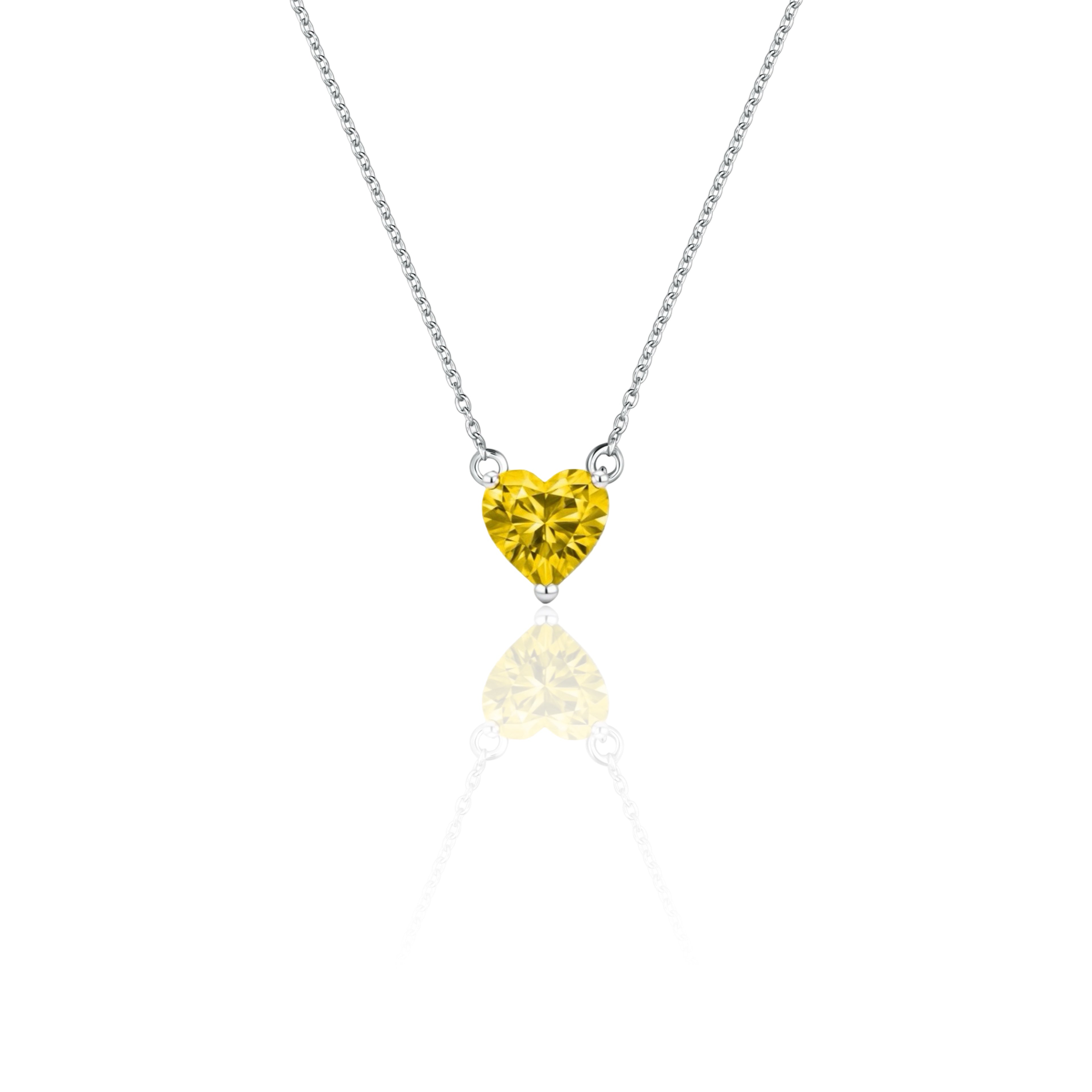 Amore Maxi Solitaire Necklace – Yellow Sapphire
