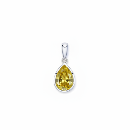 Nova Frame Pendant – Yellow Sapphire
