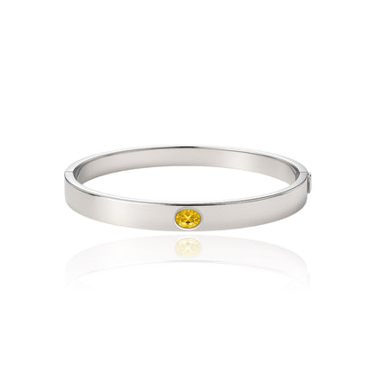 Velara Uno Elemental Bangle – Yellow Sapphire