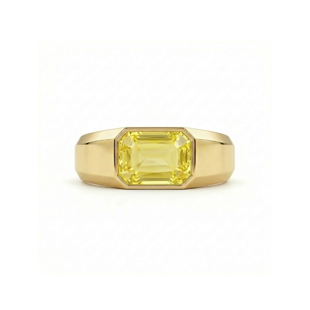 Nexus Signet Ring – Yellow Sapphire