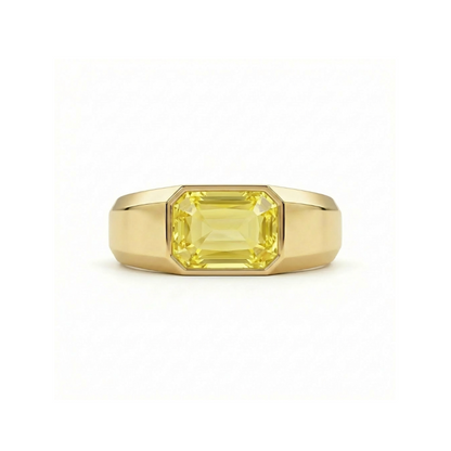 Nexus Signet Ring – Yellow Sapphire