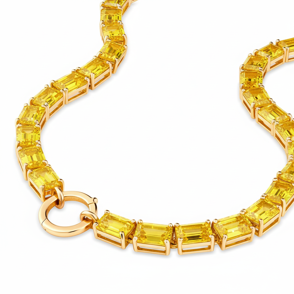 Nexus Tennis Necklace – Yellow Sapphire