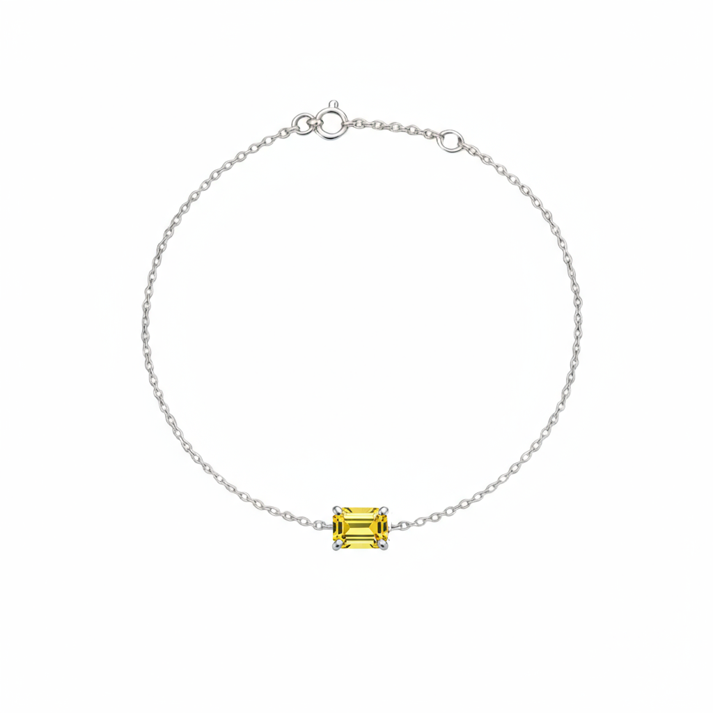 Nexus Solitaire Bracelet – Yellow Sapphire