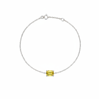 Nexus Solitaire Bracelet – Yellow Sapphire