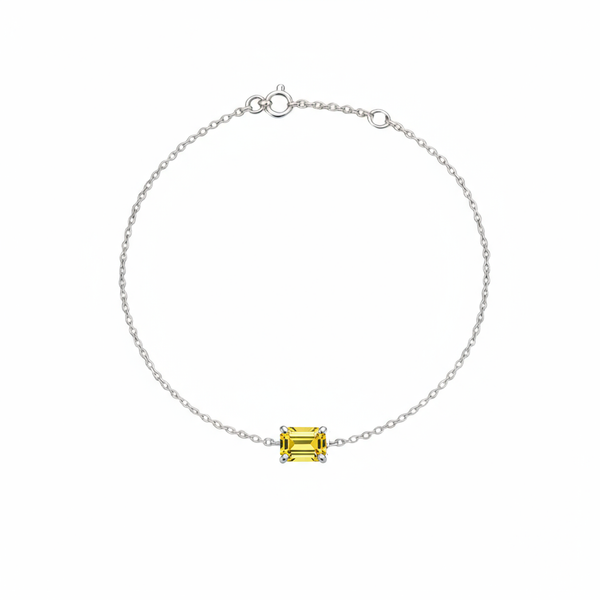 Nexus Solitaire Bracelet – Yellow Sapphire