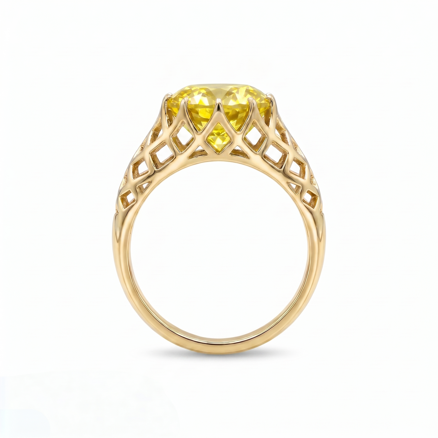 Juno Trellis Ring – Yellow Sapphire