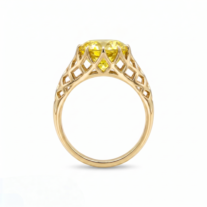 Juno Trellis Ring – Yellow Sapphire