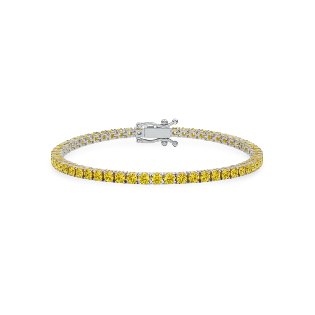 Juno Midi Tennis Bracelet – Yellow Sapphire