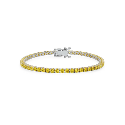 Juno Midi Tennis Bracelet – Yellow Sapphire