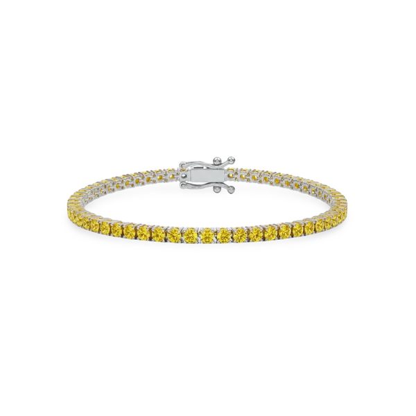 Juno Midi Tennis Bracelet – Yellow Sapphire