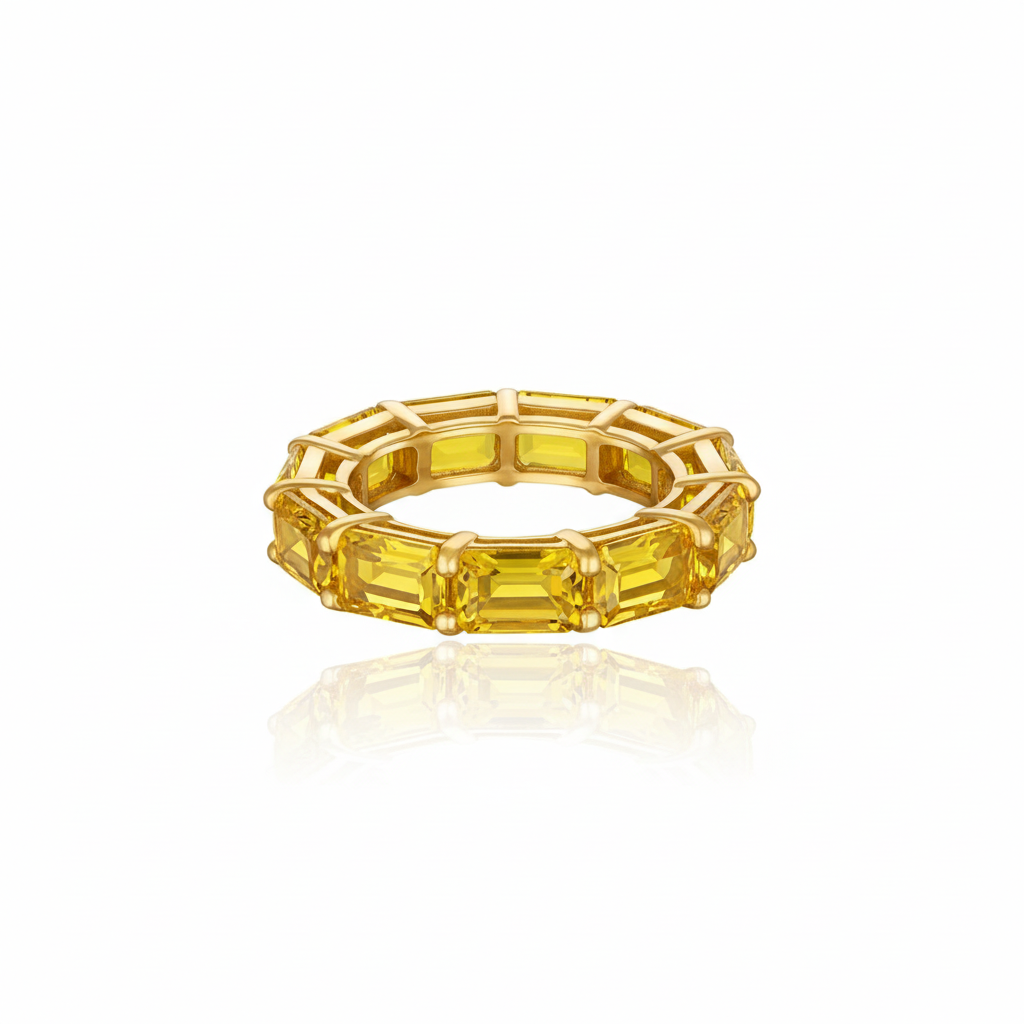 Nexus Tennis Ring – Yellow Sapphire
