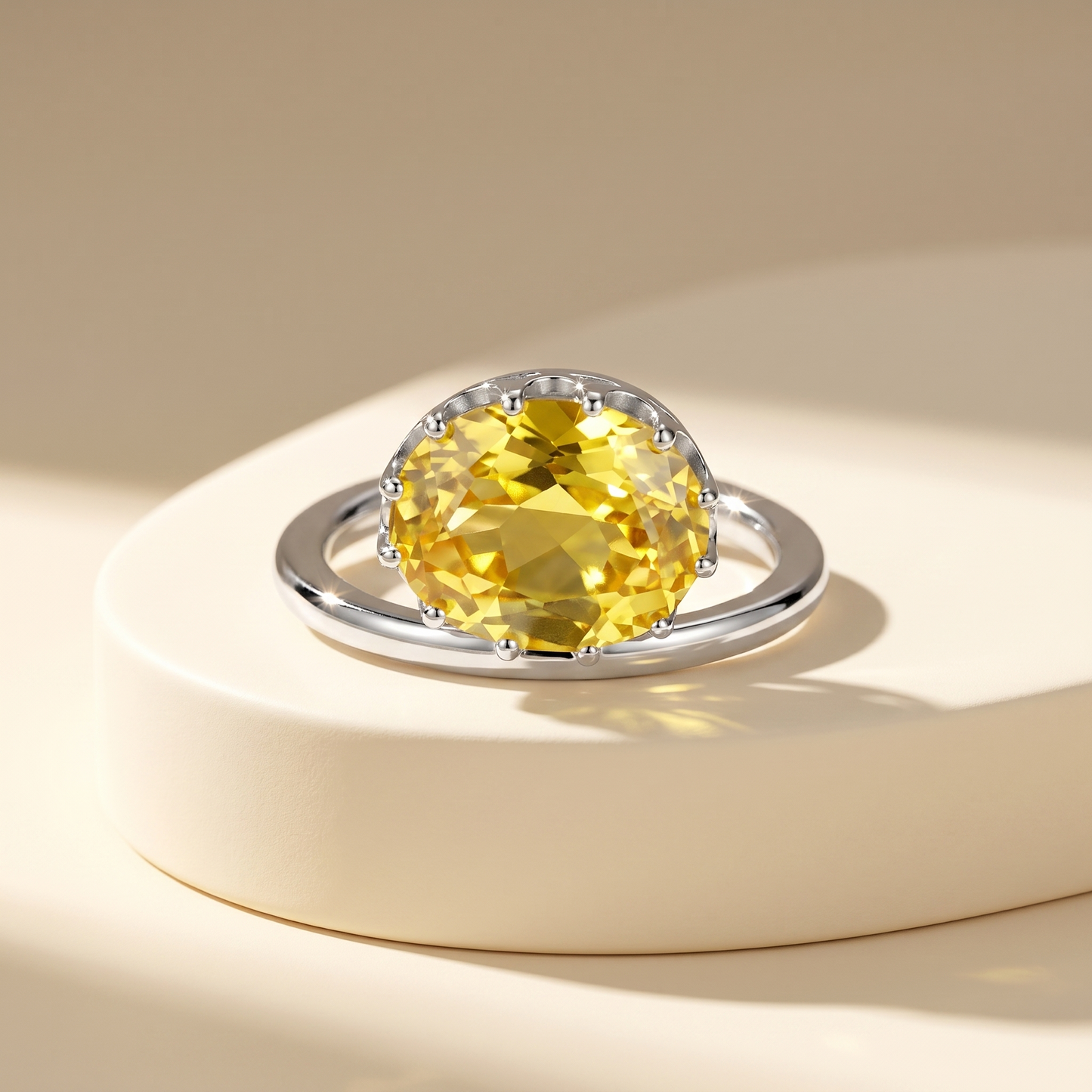 Velara Satellite Ring – Yellow Sapphire