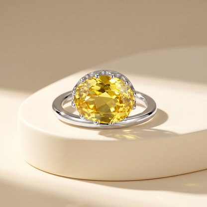 Velara Satellite Ring – Yellow Sapphire