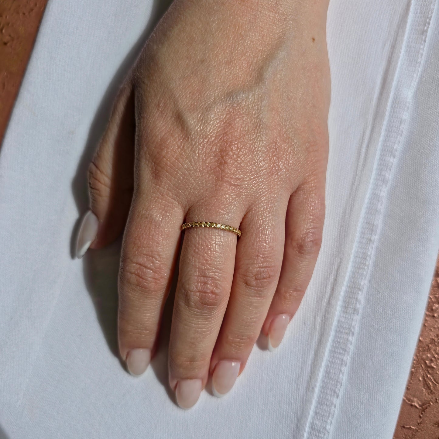 Linea Mini Ring – Yellow Sapphire