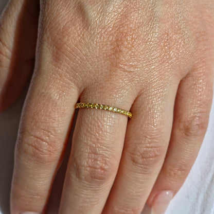 Linea Mini Ring – Yellow Sapphire